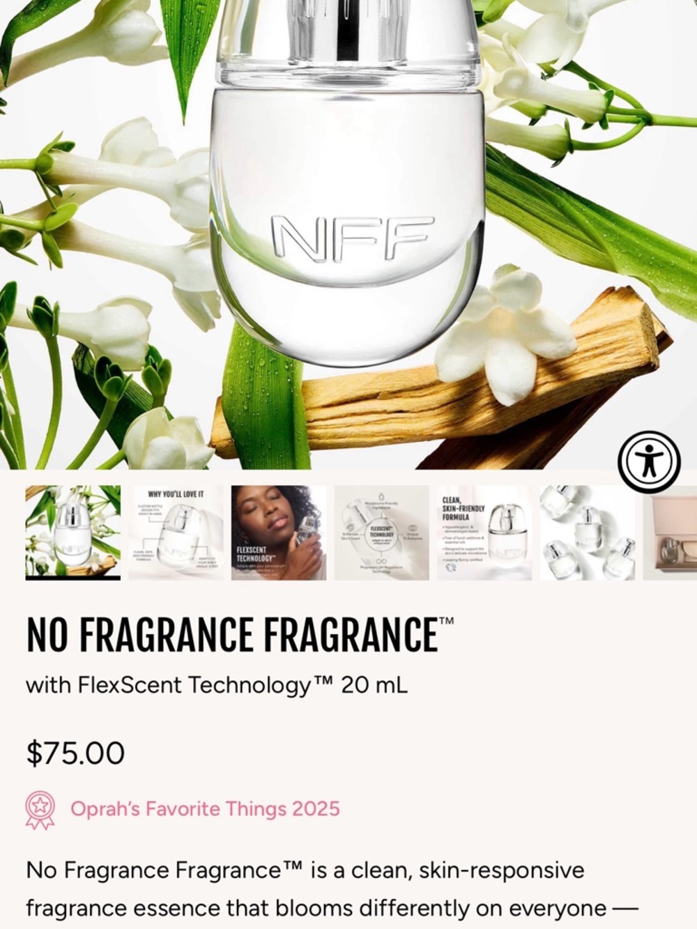 No Fragrance Fragrance™ Clear Body Essence — No Brand Listed